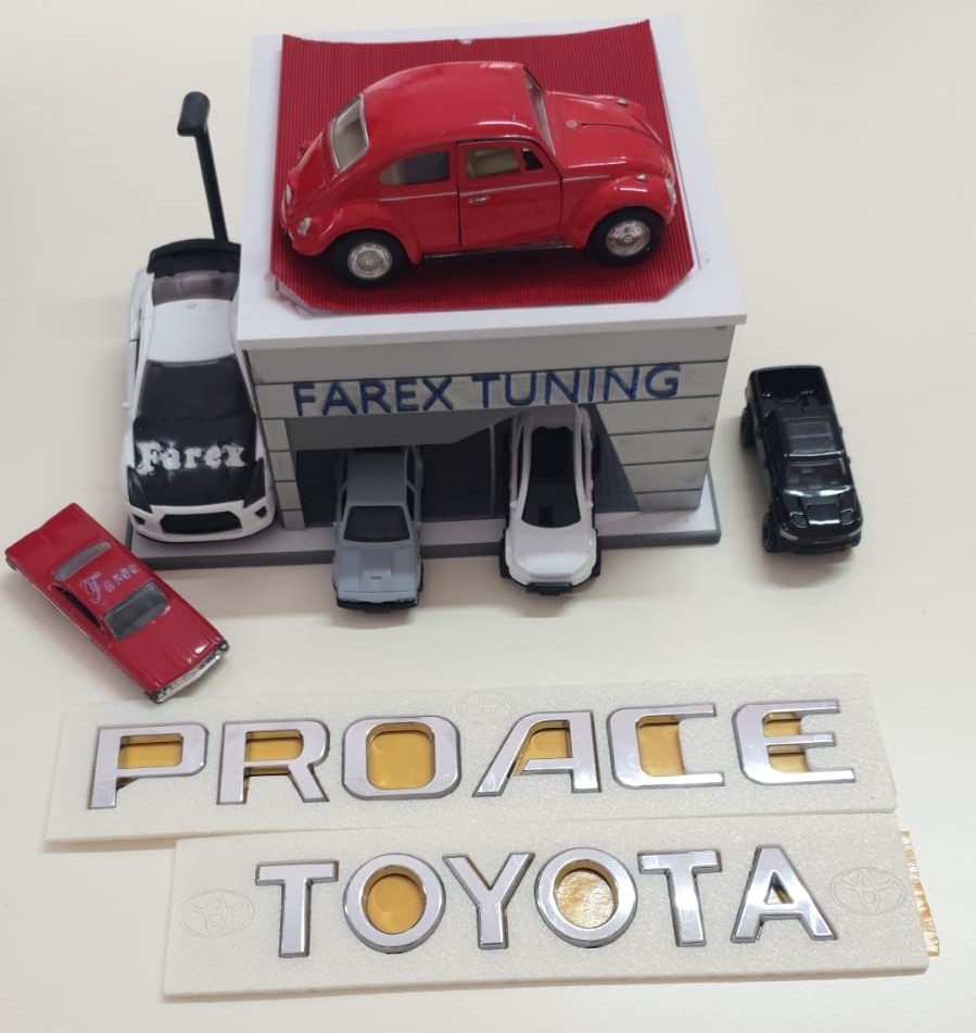 Toyota ve Proace Krom Bagaj Yazısı Seti 2’li 3M 3D ABS